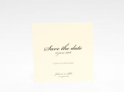 Stockholm Ivory save the date kort