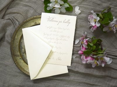 Bröllopskort-handgjort-papper-med-kuvert-Särö