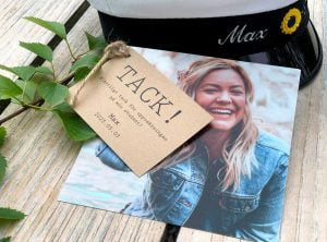 Tackkort student Visby Eko Vintage med tag