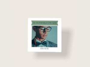 Tackkort-examen-student-majorna-grön