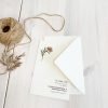 Save the date kort small Pion ivory med kuvert