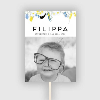 designa fin studentskylt